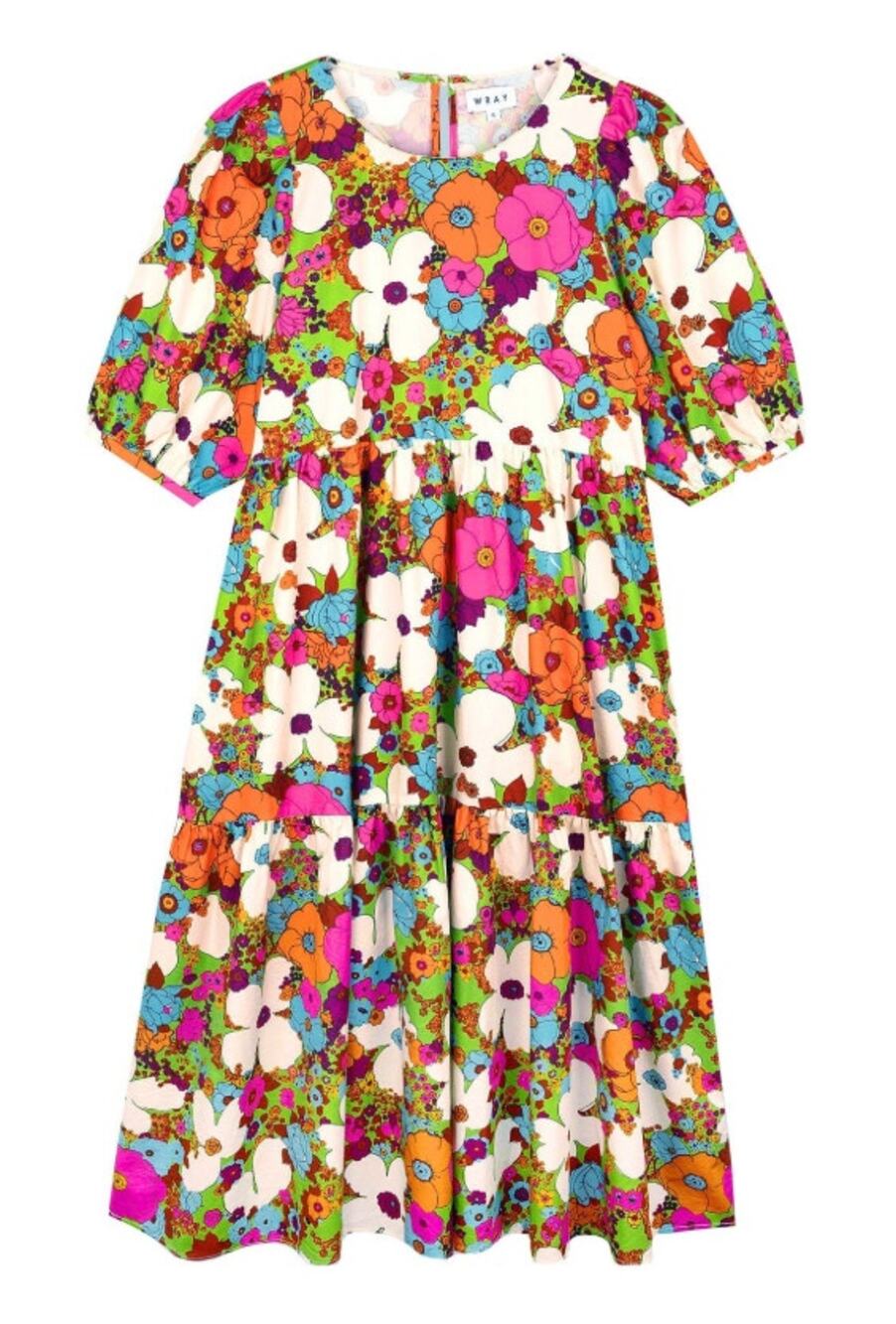 WRAY S acid floral rosemary dress